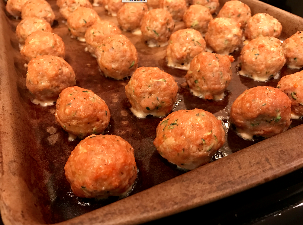 This little meatball is full of zucchini, whole wheat bread crumbs, ground turkey, and Parmesan cheese. They are sure to become a family favorite!