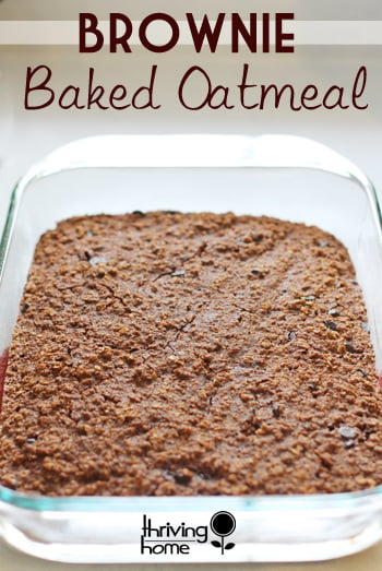 baked brownie oatmeal recipe
