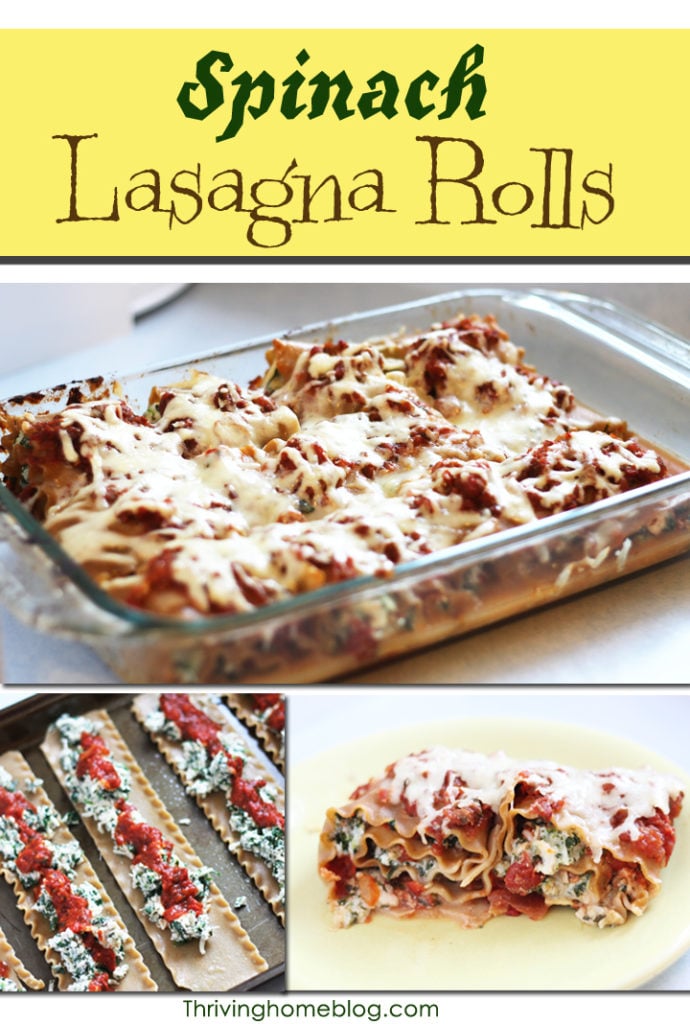 freezer meal spinach lasagna roll recipe