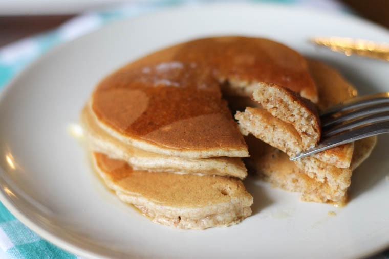 Oatmeal pancakes on a plate