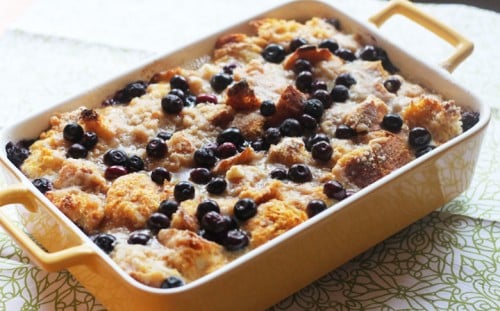 blueberry pumpkin baked french toast