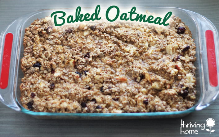 healthy breakfast: baked oatmeal