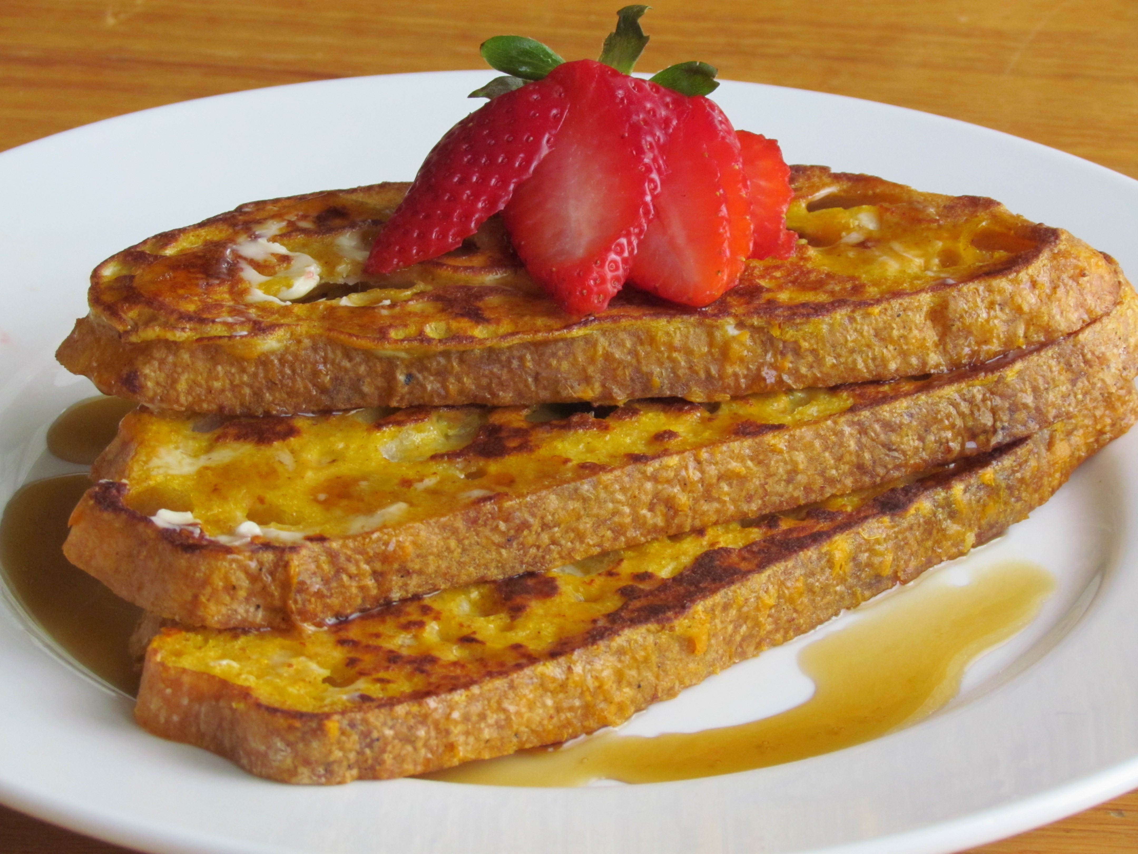 Whip up a bit of fall into your french toast batter and enjoy some extra nutrition at the same time with this recipe. A family favorite in our house!