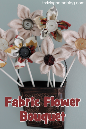 Fabric Flower Bouquet Tutorial