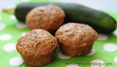 When your garden is bursting with zucchini, try this healthier version of zucchini muffins. Then put some in your freezer for a quick breakfast treat.