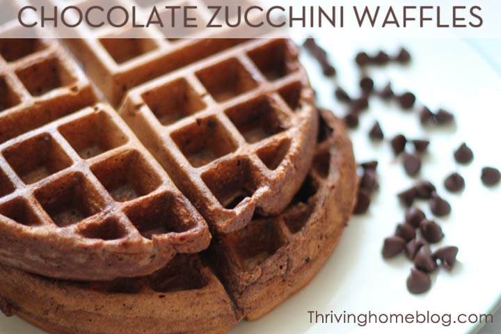 These homemade chocolate waffles with a healthy spin will leave your kids asking for more! Healthy and delicious - it's a win for everyone!