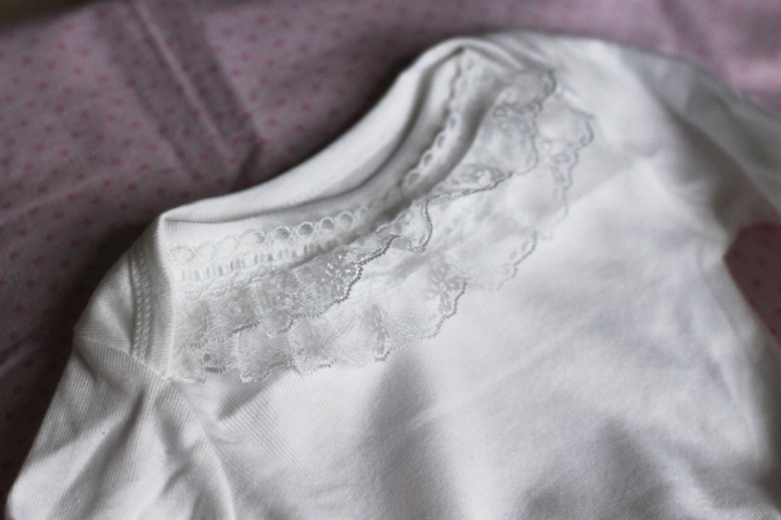 lace baby girl onesie