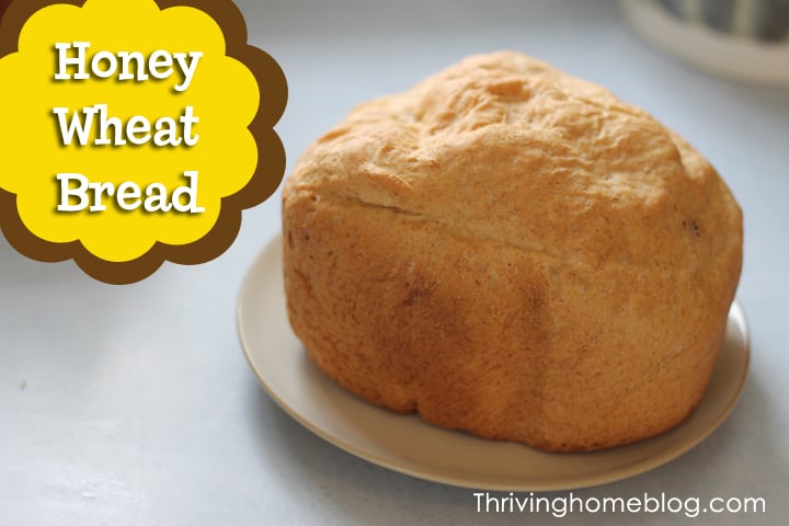 Honey wheat bread made in the bread machine will become a staple in your house. With just the right amount of sweetness in every bite, you'll love this bread! 