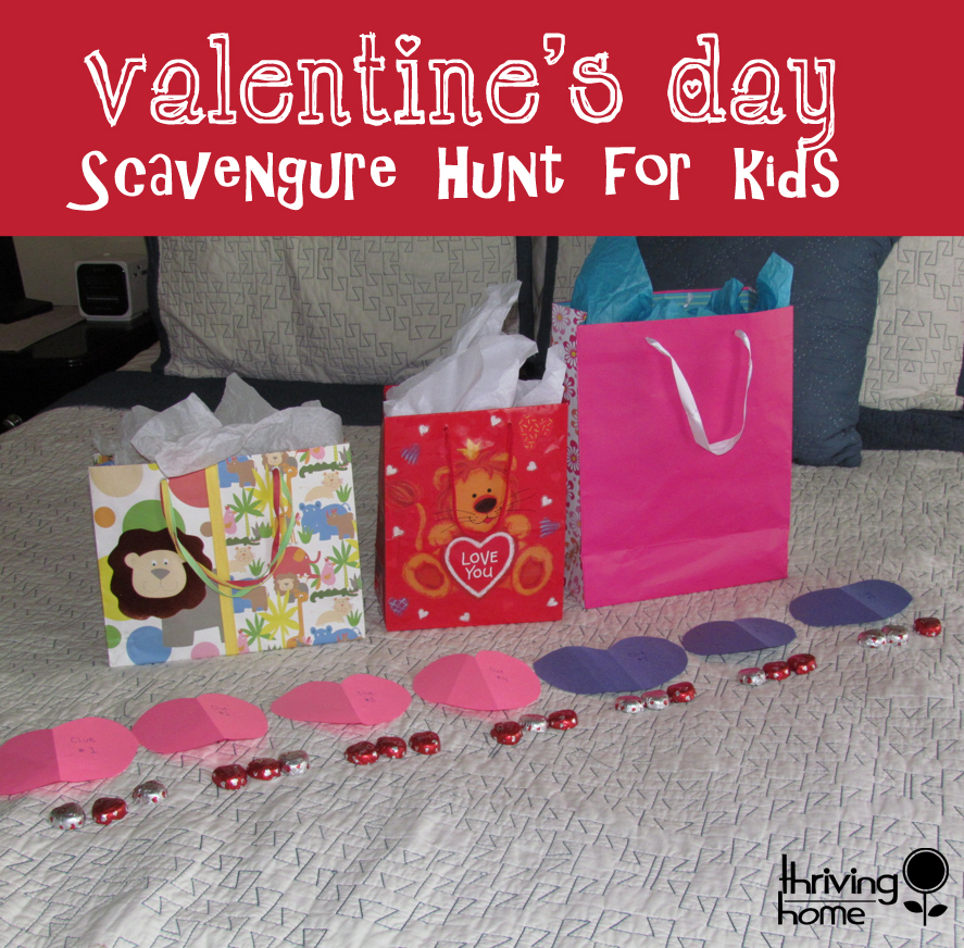 valentine's day scavenger hunt for kids
