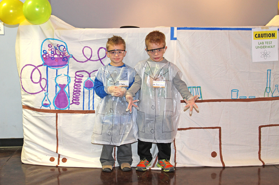Create a laboratory photo booth for the perfect Science Birthday Party!