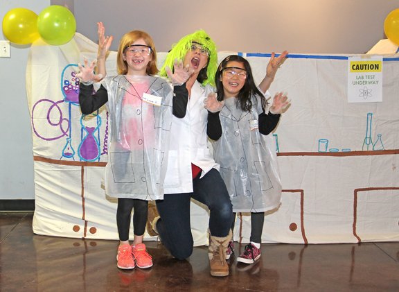 Create a laboratory photo booth for the perfect Science Birthday Party!