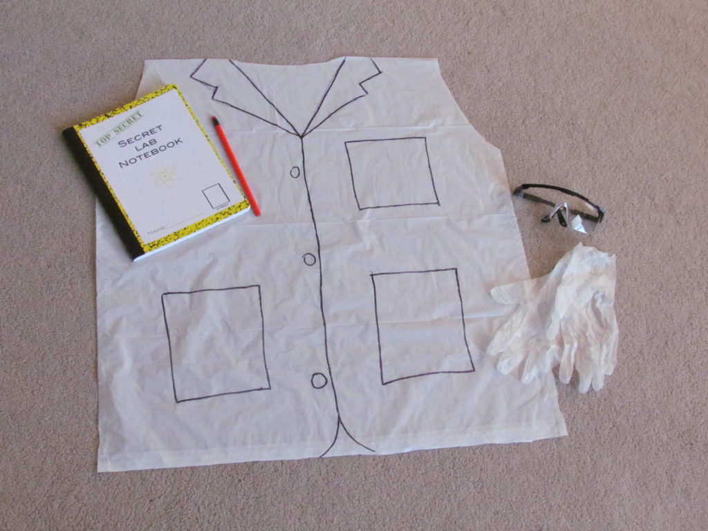 Make a cheap and easy Scientist Kit for each child at a fun Science Birthday Party to use during experiments and as a take-home gift.