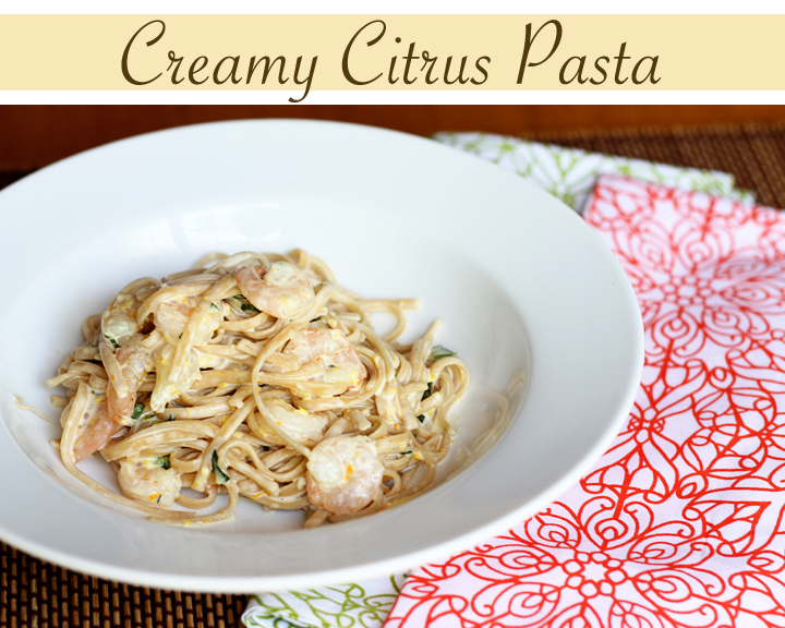 While this pasta dish is warm and creamy, the citrus flavor makes it seem fresh and light. It is a flavorful dish that you'll love to serve up.