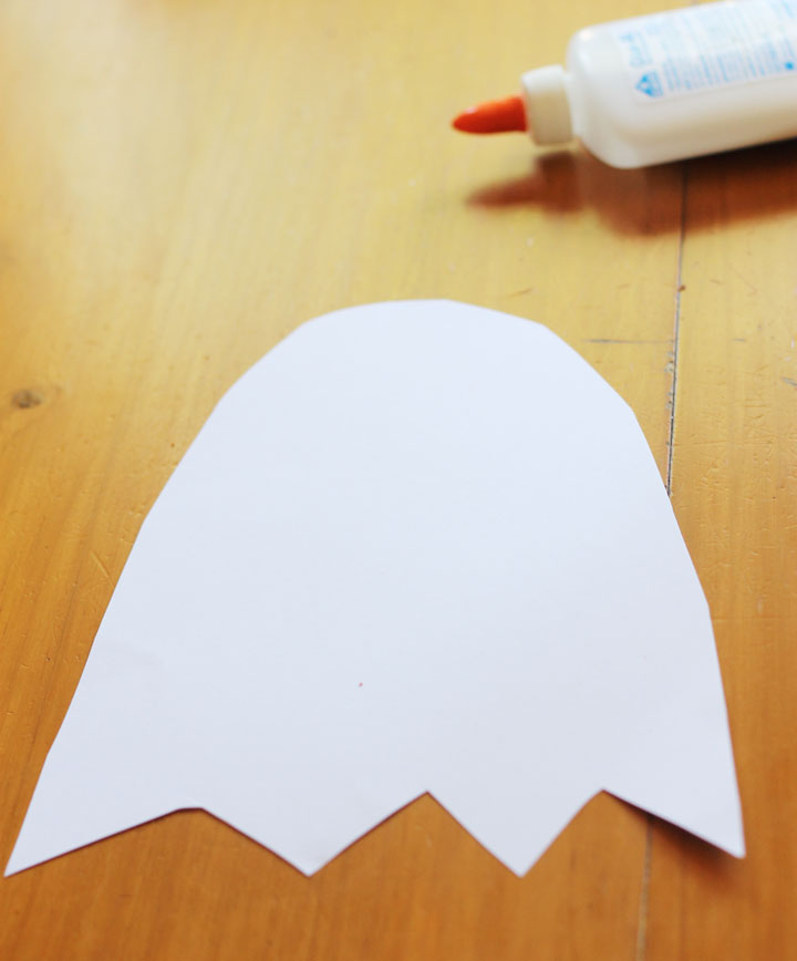 Cut out of a paper ghost