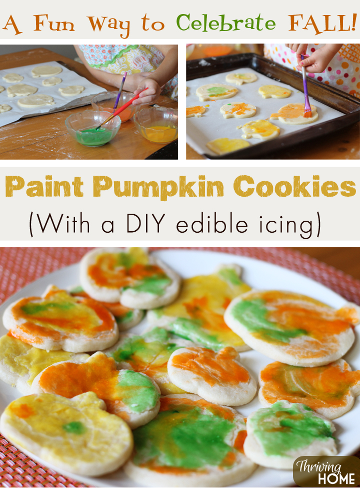 paint pumpkin cookies