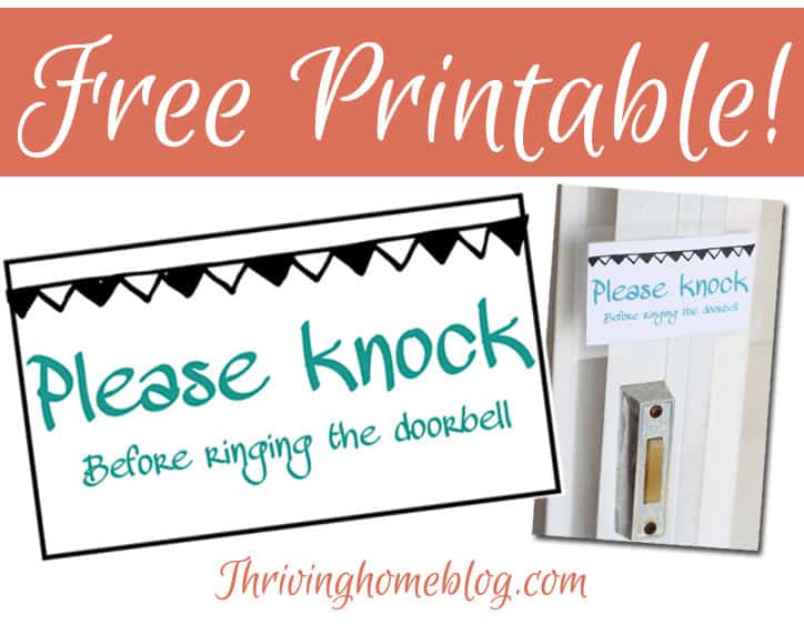 Please knock sign