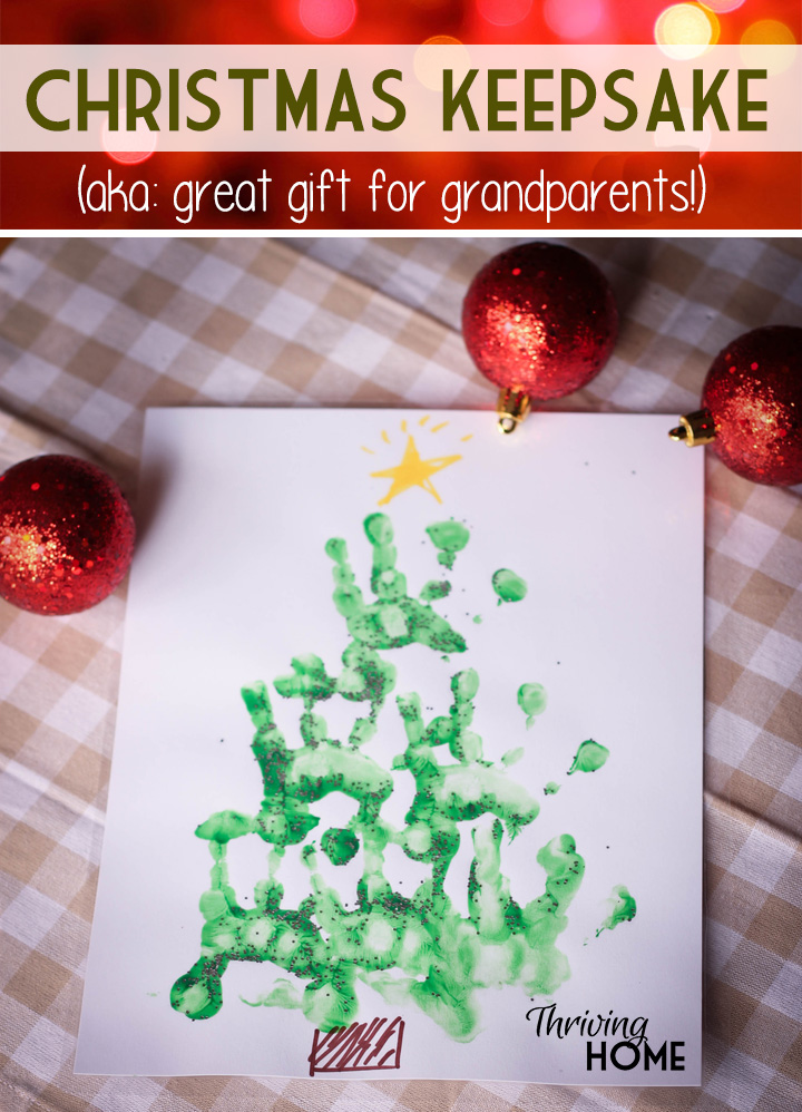 handprint Christmas craft-Thriving Home