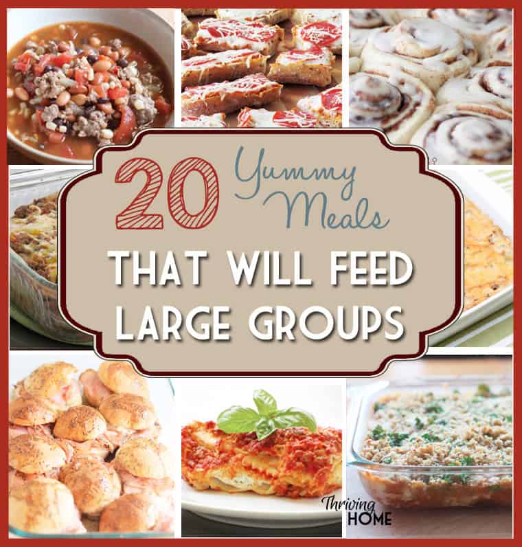 20+ Meals that Feed Large Groups Thriving Home