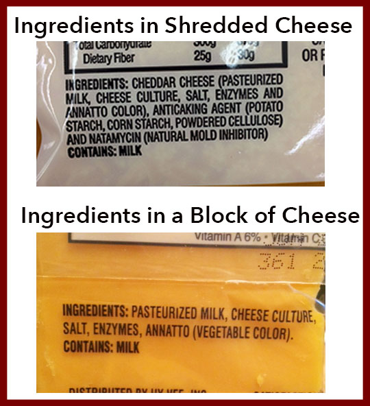 why shred cheese?