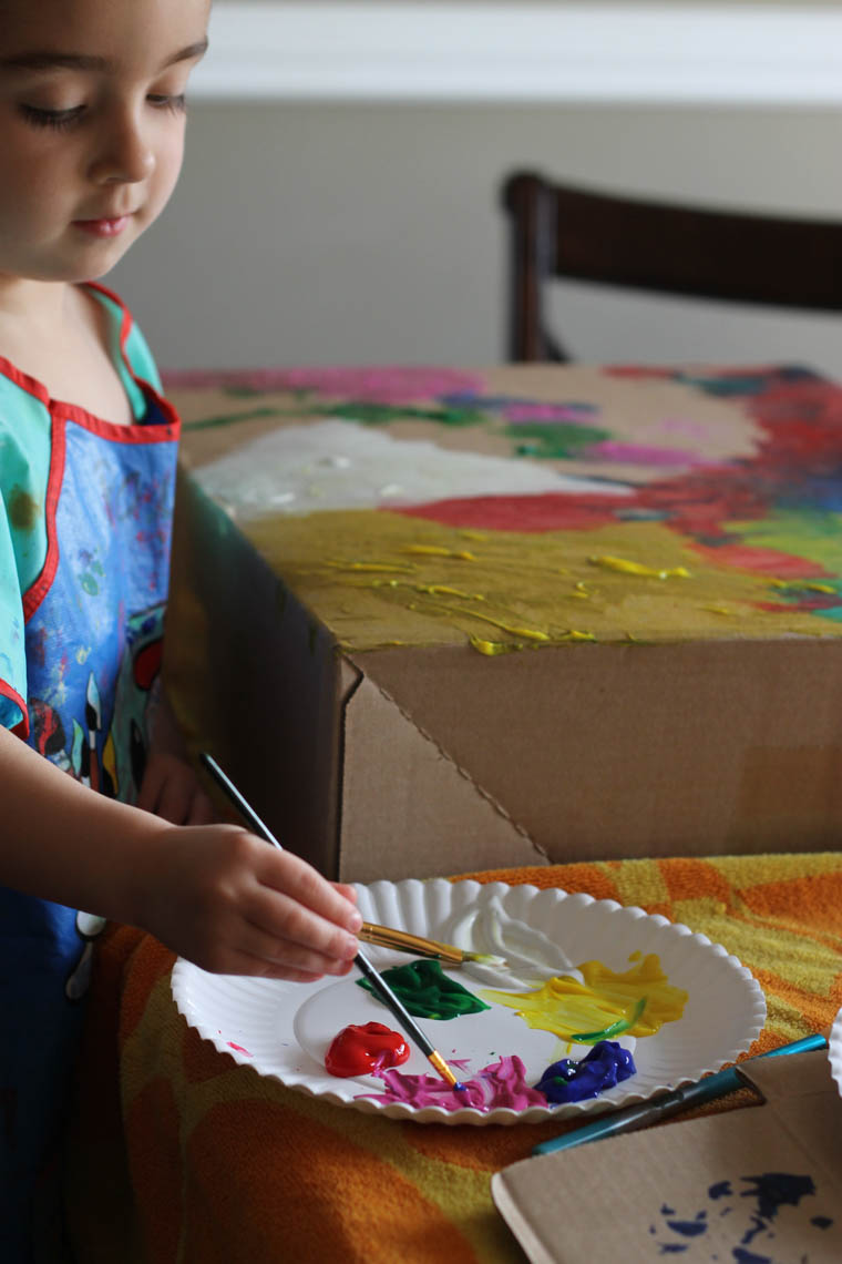 Preschool Activity -- Paint a Box-3