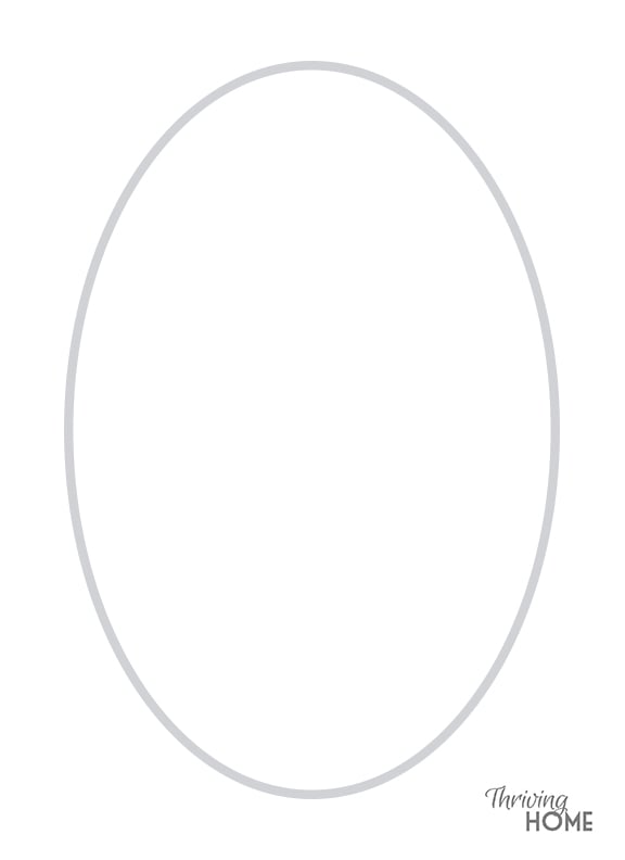 Printable Easter Egg Template