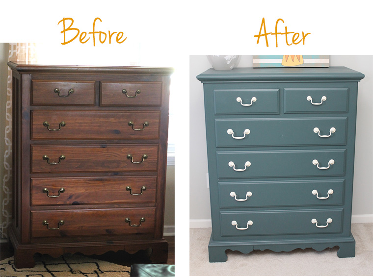 Painting used furniture can save you loads of money! Here is a step-by-step tutorial of how an old dresser found new life for a little girl's room. Lots of other before and after projects on this site as well. 