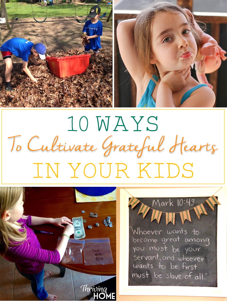 One of the greatest parenting struggles in our culture might be summed up in one word: entitlement. How do we combat that at home? Here are 10 easy ways to start cultivating grateful hearts in your kids.