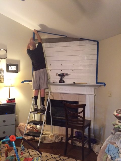 Shiplap going up!