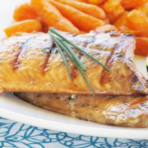 Firecracker Asian Salmon - A healthy and deeply flavorful marinated fish recipe.