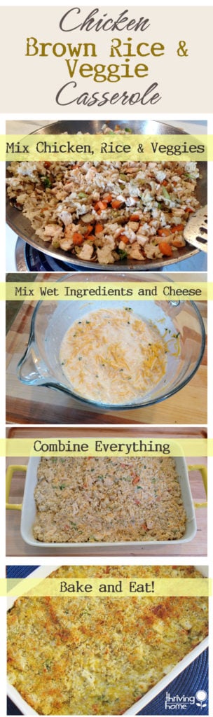 Chicken, Brown Rice, and Veggie Casserole
