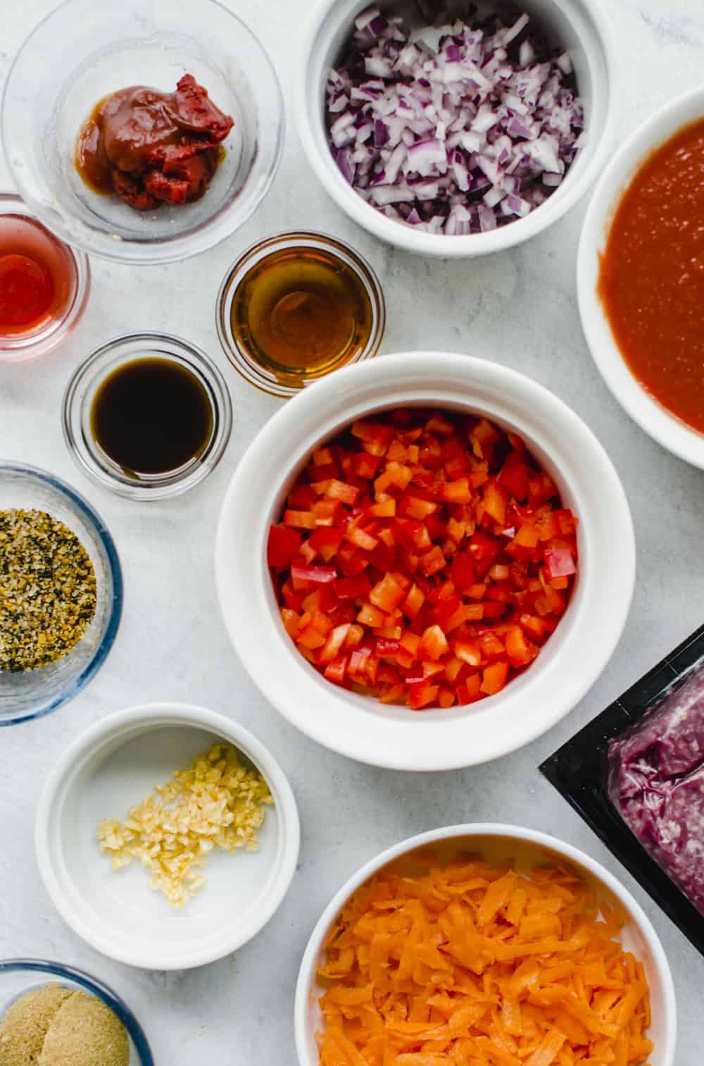 Ingredients for Instant Pot Sloppy Joes