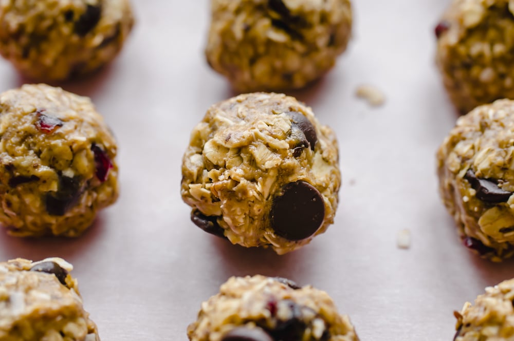 Closeup of powerball cookies