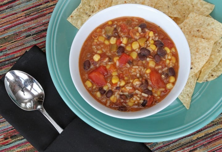 Vegetarian Tortilla Soup (Freezer meal)