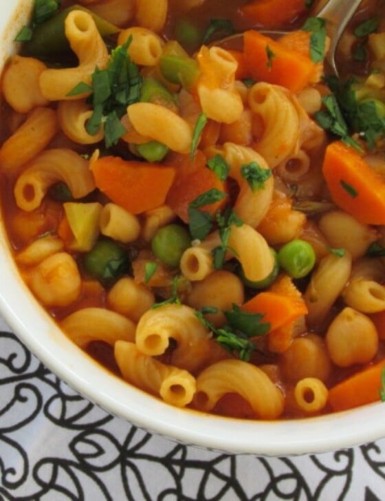 Vegetable Minestrone Soup