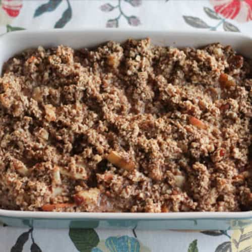 This Baked Oatmeal is hearty, healthy, delicious, and fairly adaptable to whatever ingredients you have on hand. Plus, leftovers keep well in the fridge for several days. Serve it up as a tasty start to your day or as a “breakfast-for-dinner”, along with bacon and a fruit salad.