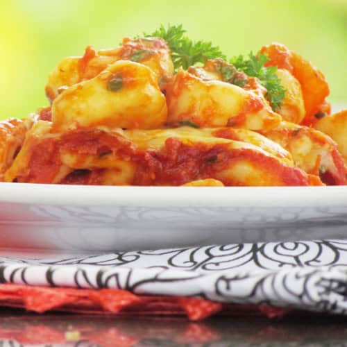 Baked Cheesy Spinach Tortellini