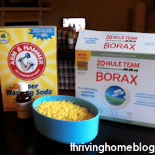 homemade laundry detergent ingredients