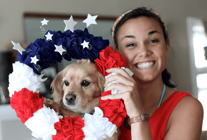 Karis and Fourth of July Wreath