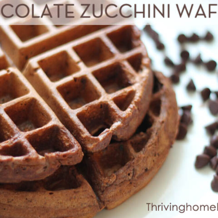 Chocolate Waffle recipe with zucchini