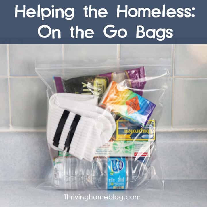 Helping the Homeless OntheGo Bags Thriving Home