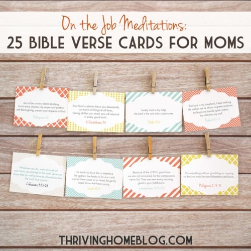 encouraging Bible verse cards just for moms