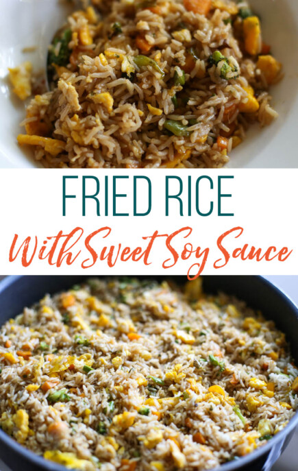 Fried Rice with Sweet Soy Sauce {Freezer Meal}