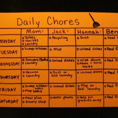 How to Make a Chore Chart