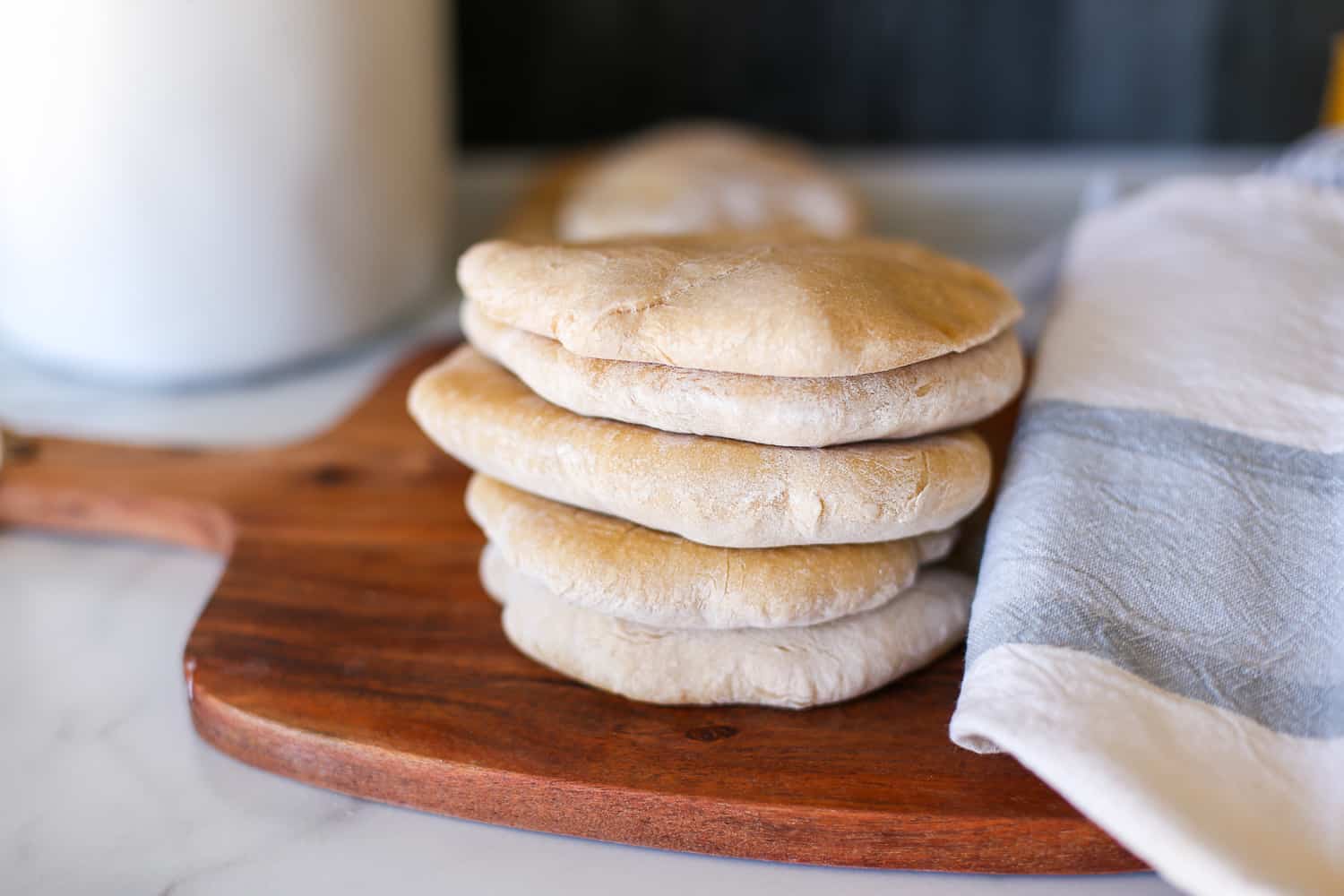 Delicious Home Baked Pita Bread (whole wheat!) - creative jewish mom
