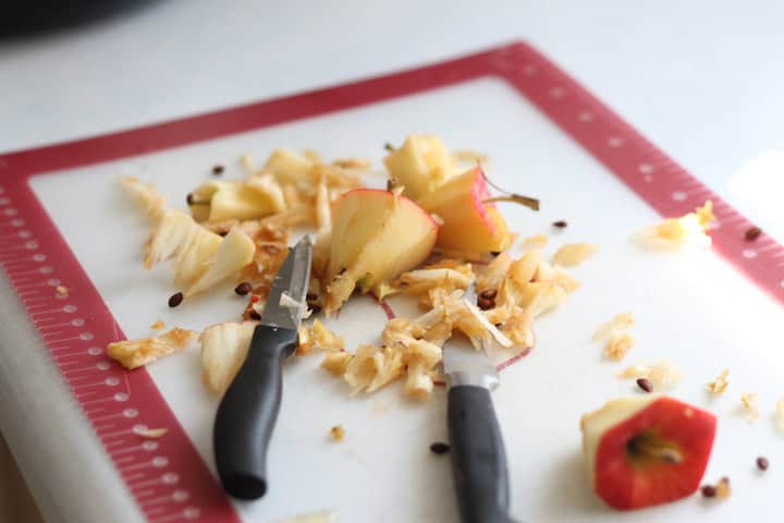These baked apples are SO good! This recipe is also packed with healthy, natural ingredients but could easily be served as a dessert.