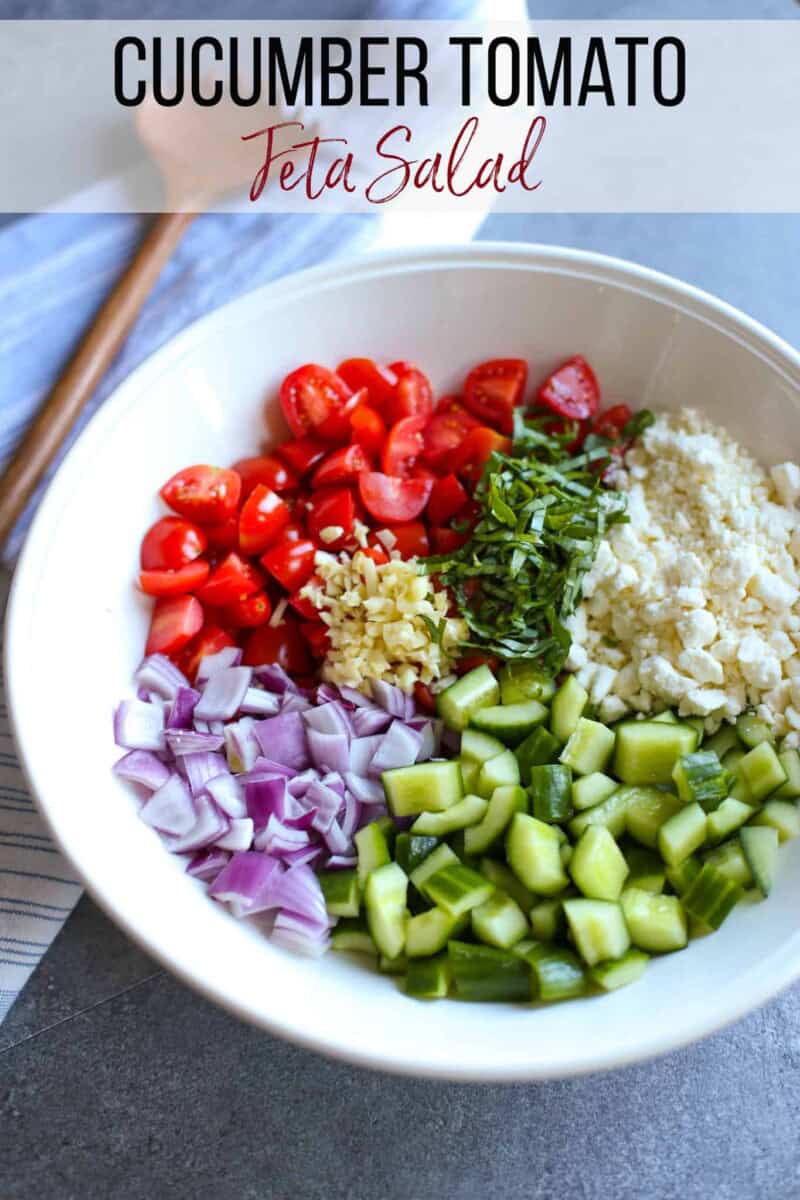 Cucumber Tomato Feta Salad So Addictive Healthy