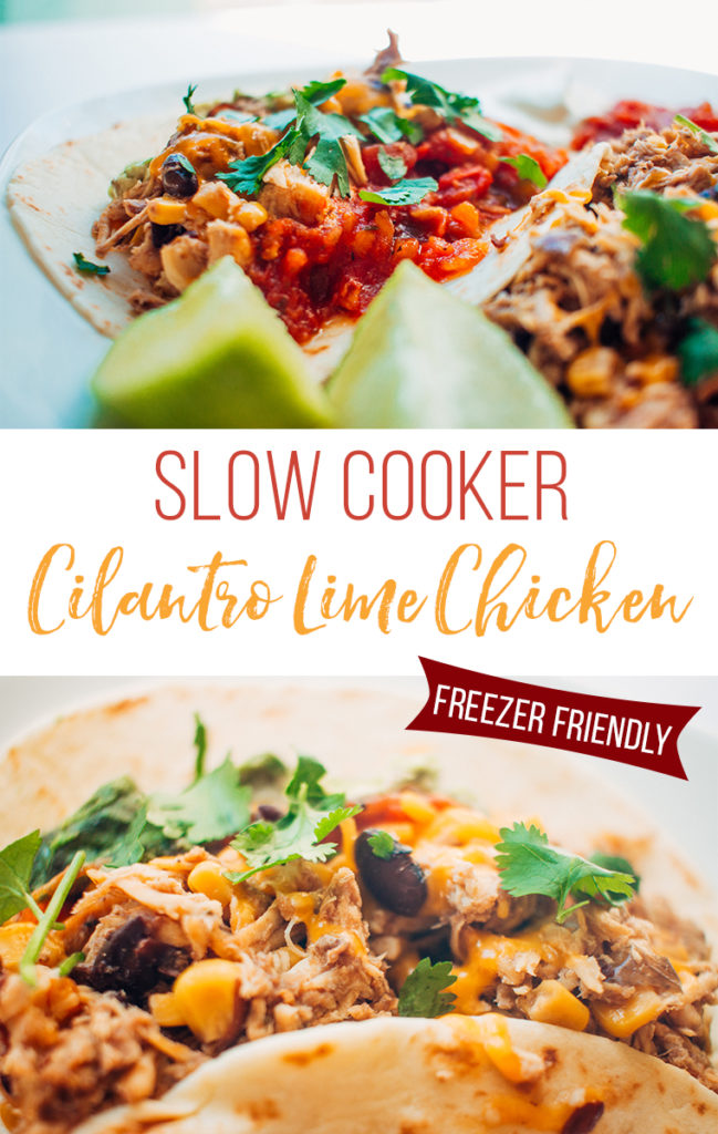 Slow cooker cilantro lime chicken