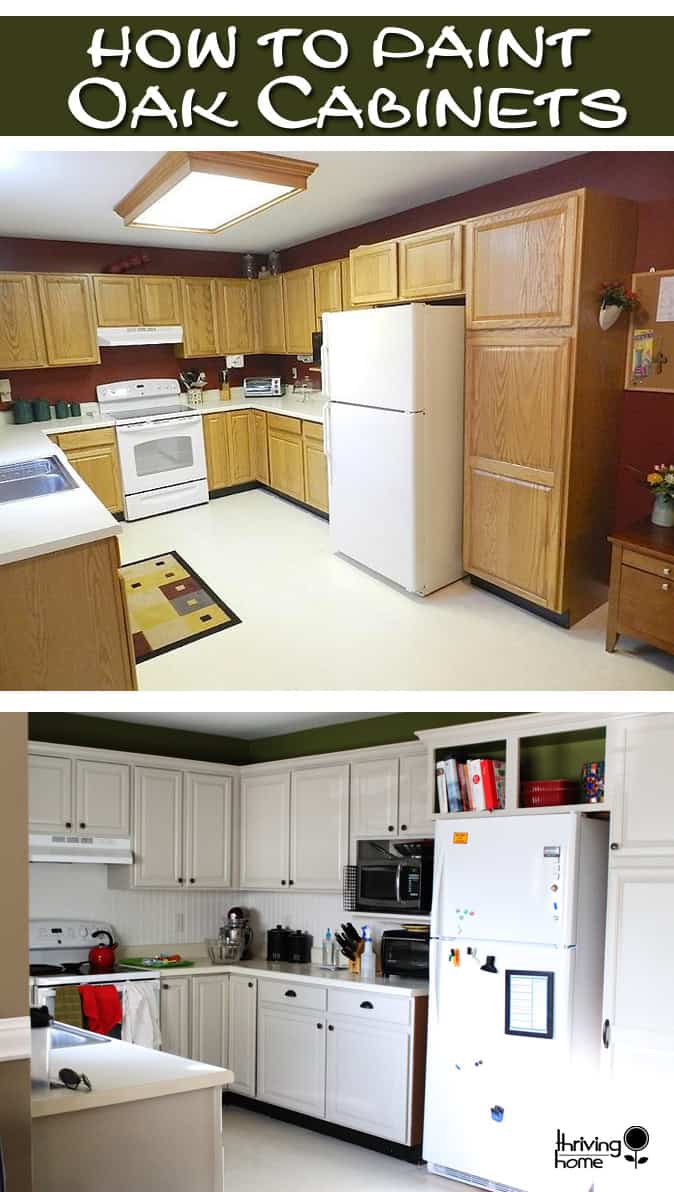 Painting Oak Cabinets | Thriving Home