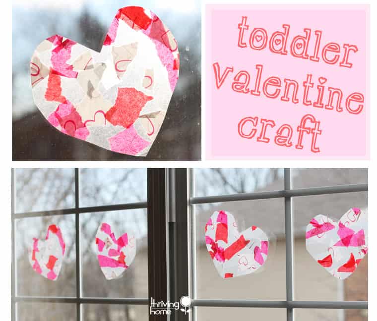 Easy toddler valentine craft