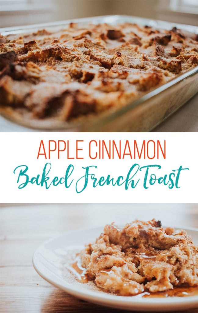 Apple Cinnamon Baked French Toast Casserole
